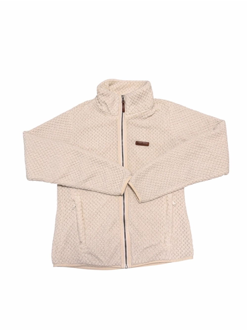 Columbia Women's Fire Side II Sherpa Full Zip Fleece, Cream, Size medium